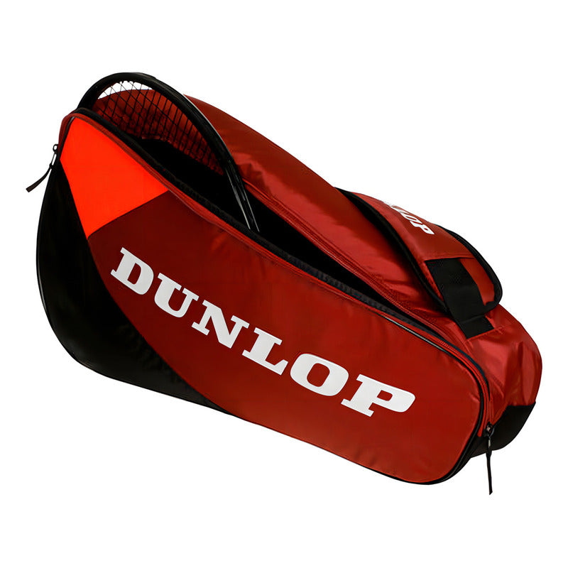 Raquetero Dunlop Cx Club Para 3 Raquetas Color Bordó