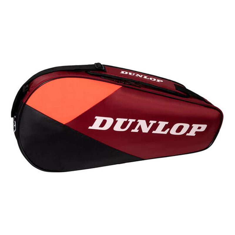 Raquetero Dunlop Cx Club Para 3 Raquetas Color Bordó