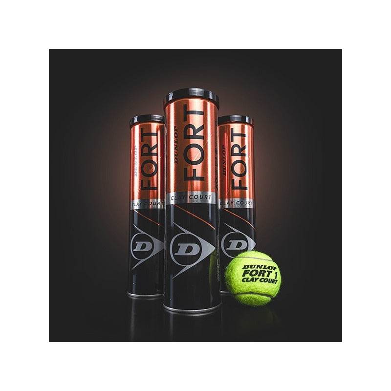 Tarro Pelotas Tenis Dunlop Fort Clay X4