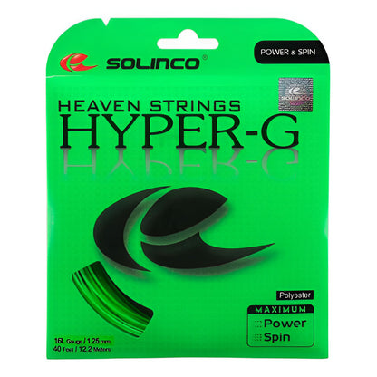 Cuerda De Raqueta De 12.2m Solincohyper-g Calibre 1.30 Mm Verde
