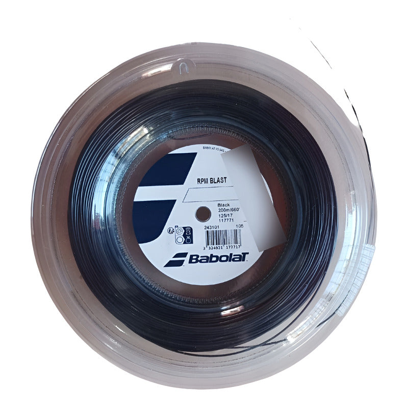Rollo Babolat Rpm Blast Rope De 1,25 Mm Y 17 L, Color Negro, Con