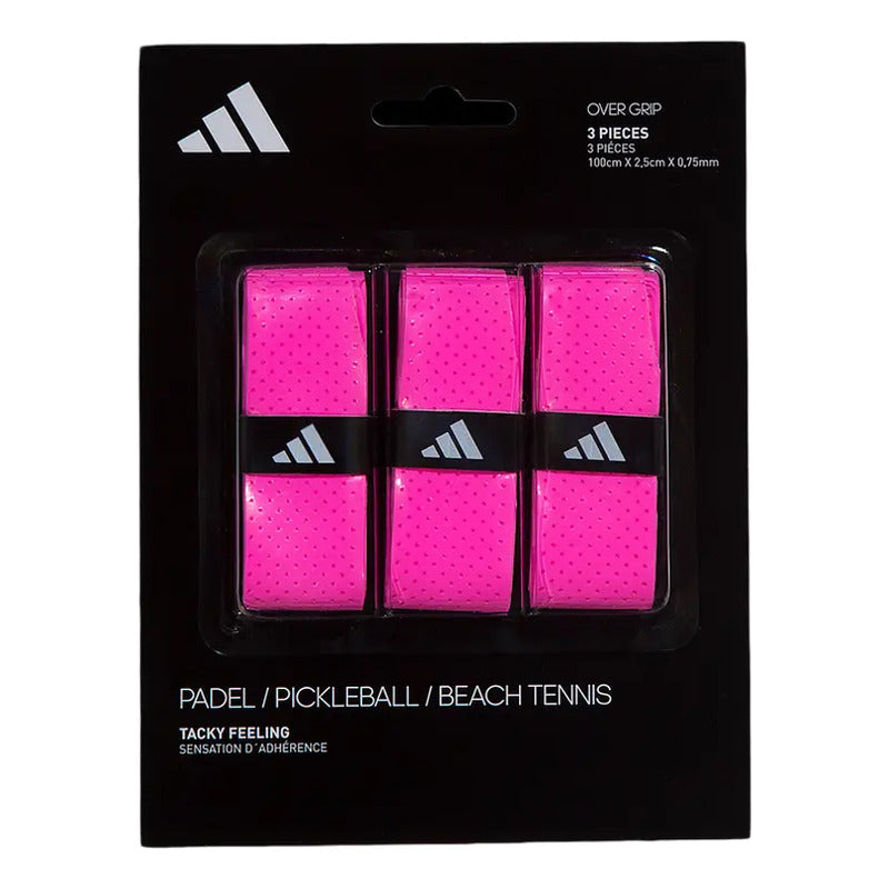 adidas Pack Overgrip 3 Unidades Color Rosa Chicle