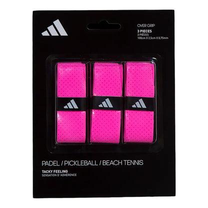 adidas Pack Overgrip 3 Unidades Color Rosa Chicle
