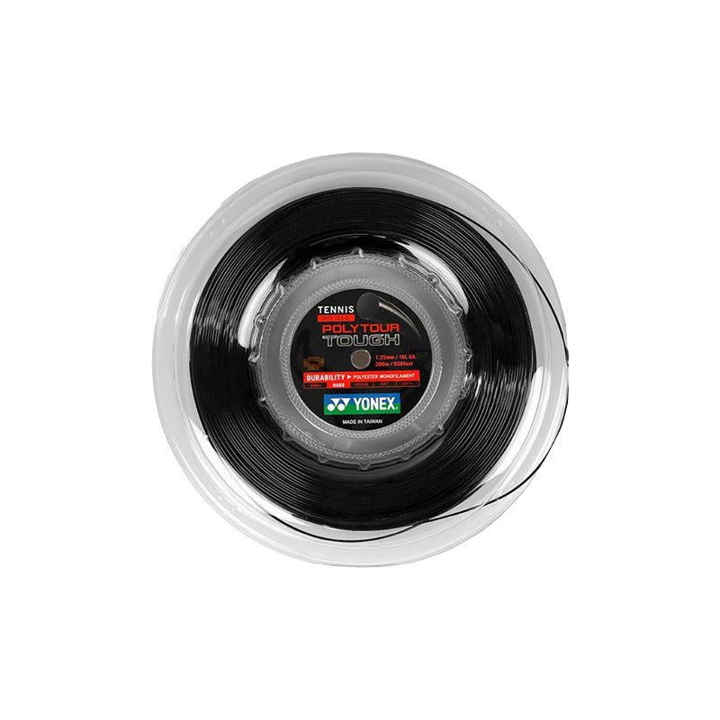 Cuerda Tennis Yonex Rollo Polytour Tough 125 Negro Ptt125-2e
