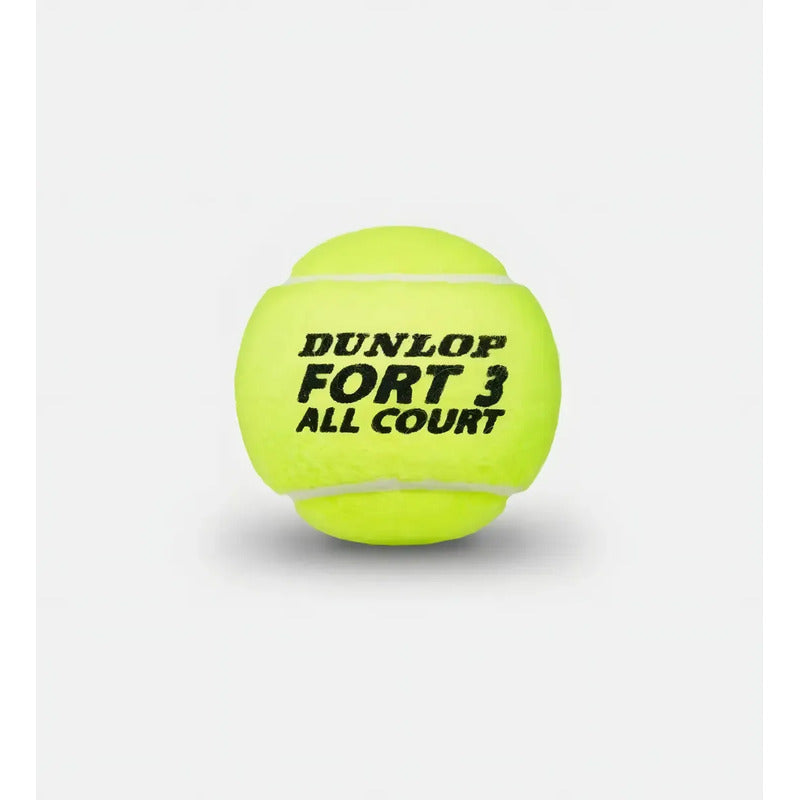 Tarro Pelotas Tenis Dunlop Fort X 3 Amarillo