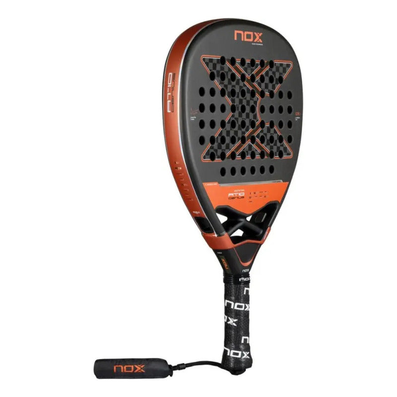 Pala Padel Nox At10 Genius Attack 12k Agustin Tapia Naranja