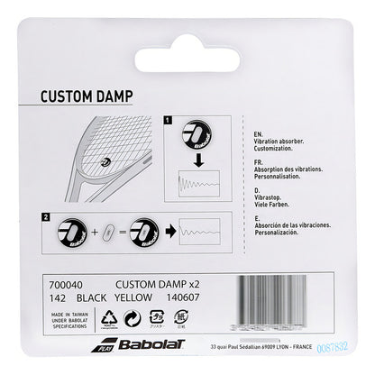 Antivibrador Babolat Custom Damp Feel, Paquete Con 2 Unidades