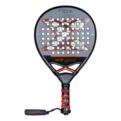 Pala De Pádel Nox At10 Genius 18k Agustín Tapia Color Gris Oscuro