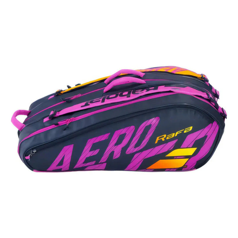Bolso Raquetero Babolat Aero Rafa X 12 Raq Color Negro