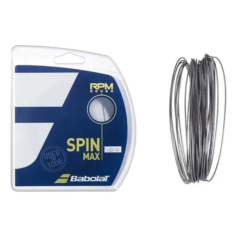 Cuerda Babolat Rpm Rough 1.25 Gris, 12 Metros 1.25 Mm Gris Oscuro