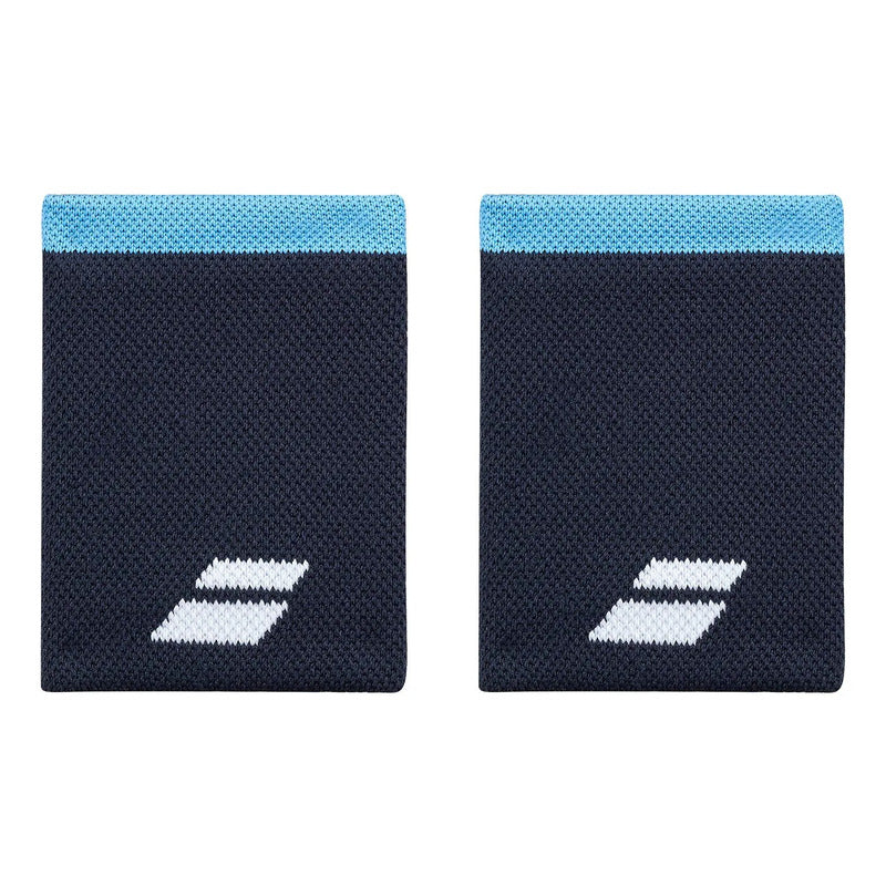 Muñequera Babolat Logo Jumbo Negra-azul