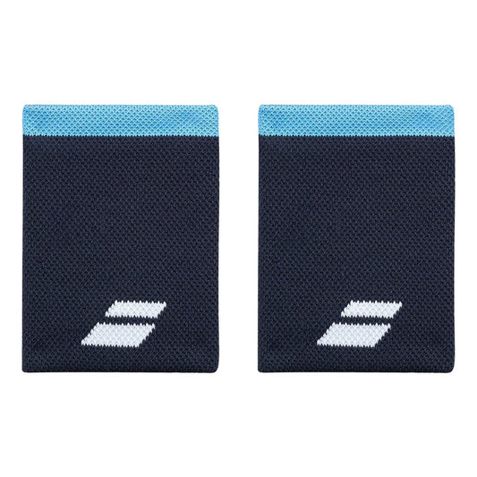 Muñequera Babolat Logo Jumbo Negra-azul