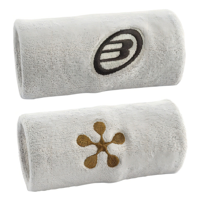 Muñequeras Bullpadel Bpmu-pmr2507 Premier Blancas Piedra Vig