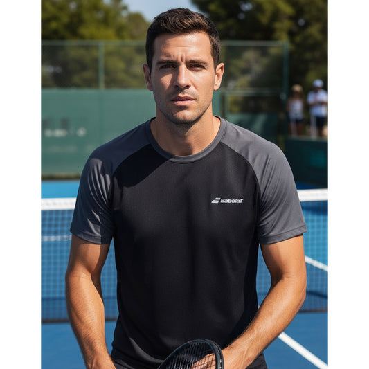 Polera Babolat Play Crew Neck Black