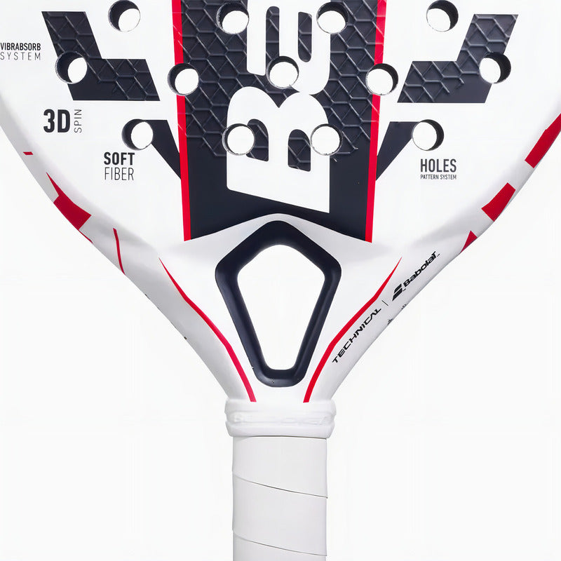 Pala De Pádel Babolat Technical Vertuo Juan Lebrón 2025 Color Blanco/negro