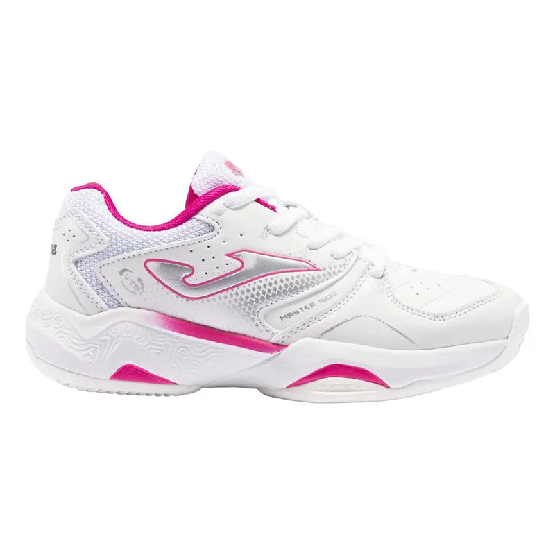 Zapatilla Joma Master 1000 Jr, Blanca-fucsia