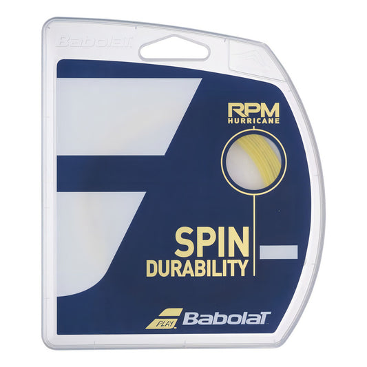 Cuerda Tenis Babolat Rpm Hurricane 12 Mts - 1.25 (amarilla) Color Amarillo