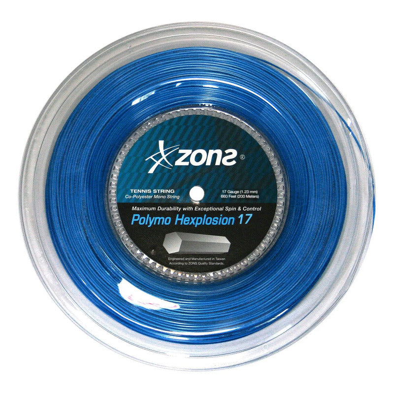 Rollo Cuerda Zons Polymo Hexplosion 1.23mm 200m Azul