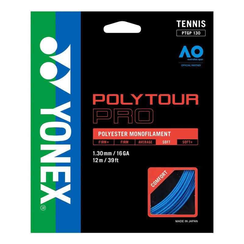 Set de Cuerdas Yonex Poly Tour Pro 1.30 - 12 metros Azul