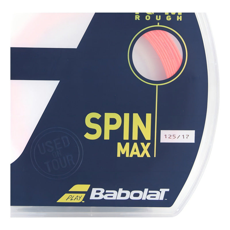 Corda Babolat Rpm Rough 17 L, 1,25 Mm, Color Rojo - Set