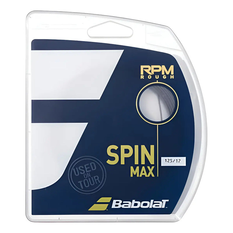 Cuerda Babolat Rpm Rough 1.25 Gris, 12 Metros 1.25 Mm Gris Oscuro