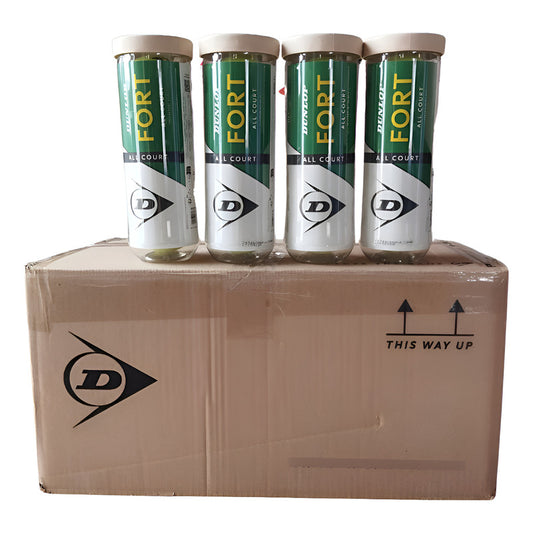 Caja De Pelotas 24 Tarros Dunlop Fort All Court