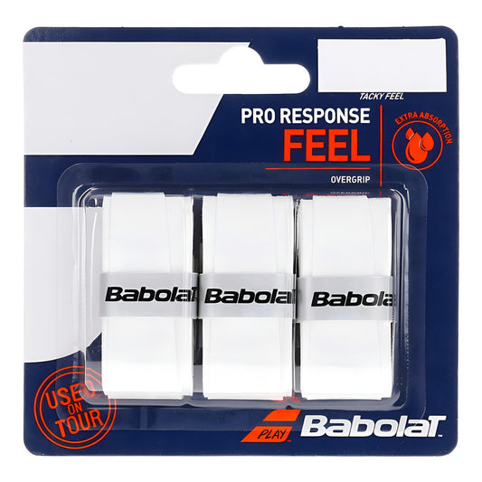 Empuñadura Babolat Pro Response, Color Blanco - Tenis y Padel Cuarta