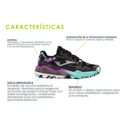 Zapatilla Joma Spin Lady 2401 - Tenis y Padel Cuarta