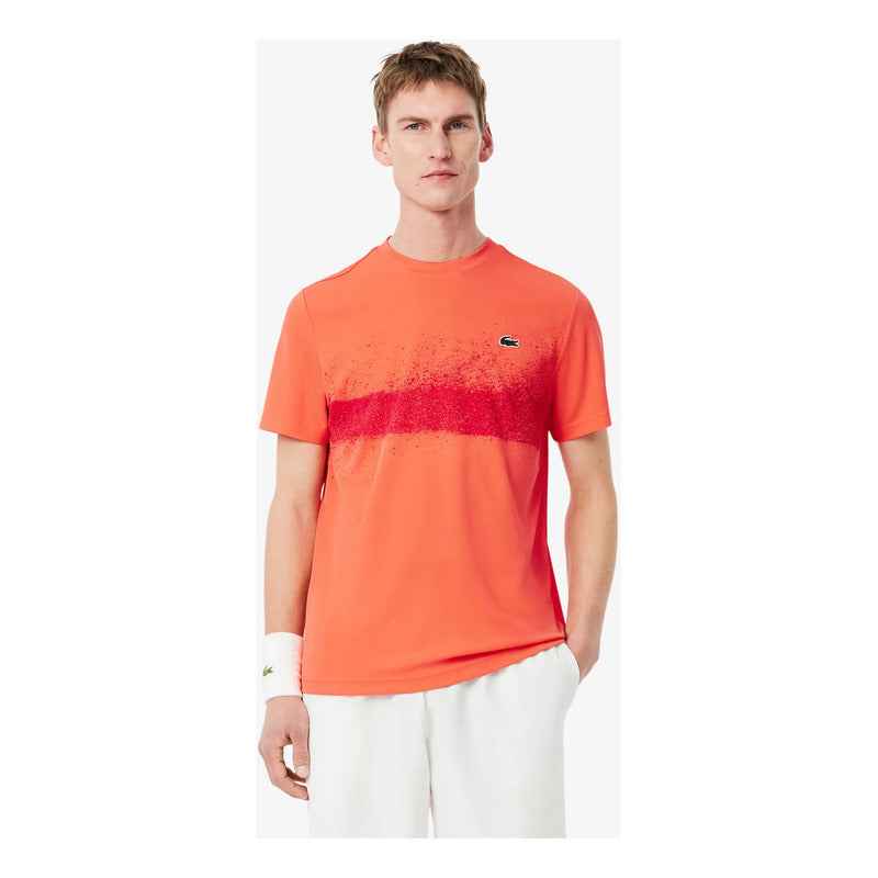 Polera Lacoste Tenis Djokovic Naranja/rojo