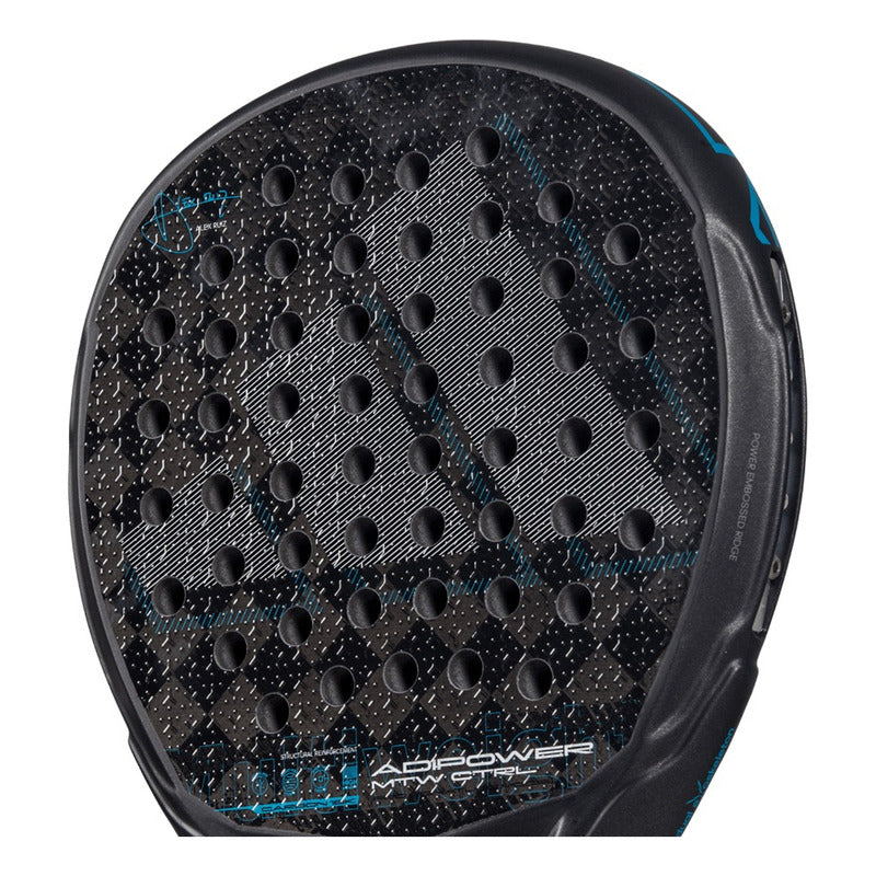 Pala De Padel adidas Adipower Ctrl Multiweight 3.4 2025 Alex Ruiz Color Negro/celeste