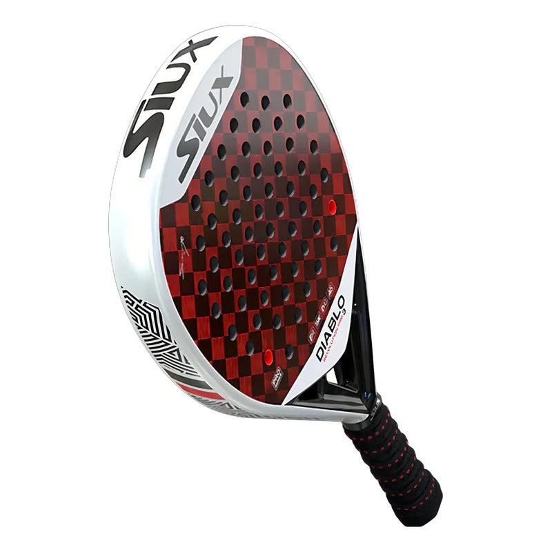 Pala De Pádel Siux Diablo Revolution Sanyo Pro 3 Color Rojo/blanco