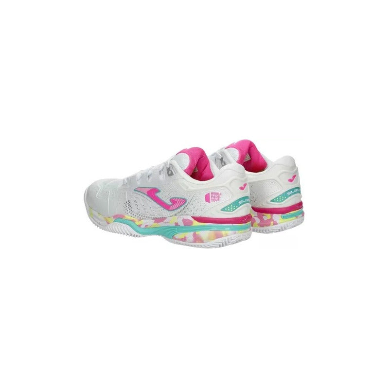 Zapatilla Joma Slam Jr 2332 Blanca Rosa