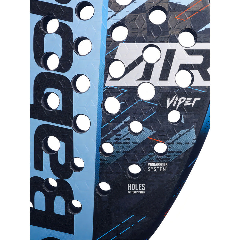Pala Babolat Air Viper 2024 Negro-Azul - Rendimiento Superior y Estilo Moderno