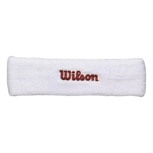 Balaca Banda De Algodón Elástico Wilson Sudadera Deporte Fit Color Blanco