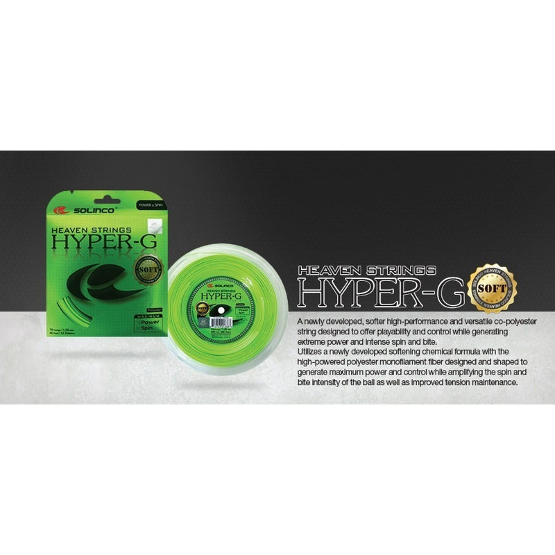 Set Individual De Cuerda Tenis Solinco Hyper G Soft 1.25 Mm