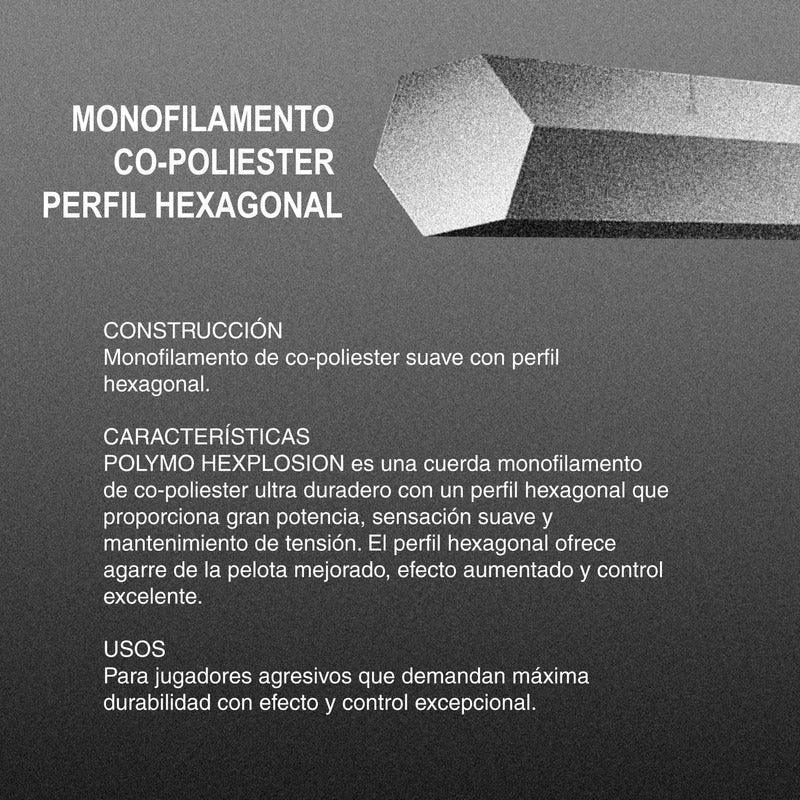 Rollo Cuerda Zons Polymo Hexplosion 1.23mm 200m Azul