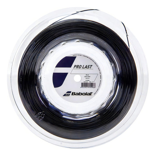 Cuerda Enrollable Negra Babolat Pro Last De 16 L Y 1,30 Mm Con 2