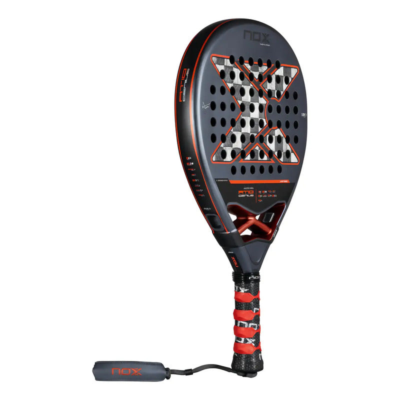 Pala De Pádel Nox At10 Genius 18k Agustín Tapia Color Gris Oscuro