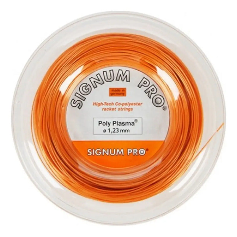 Cuerda De Raqueta De Tenis Poly Plasma Signum Pro De 1,23 Mm, 200 M Naranja
