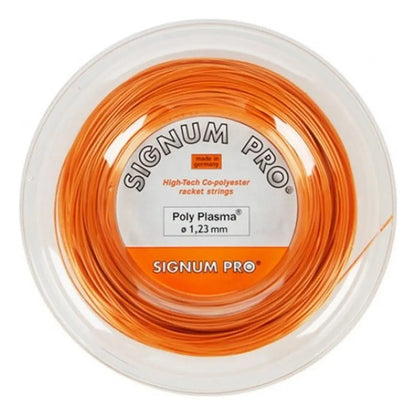 Cuerda De Raqueta De Tenis Poly Plasma Signum Pro De 1,23 Mm, 200 M Naranja