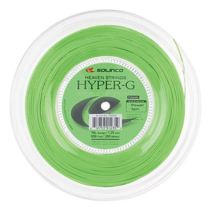 Cuerda De Raqueta De 12.2m Solincohyper-g Calibre 1.25 Mm Verde