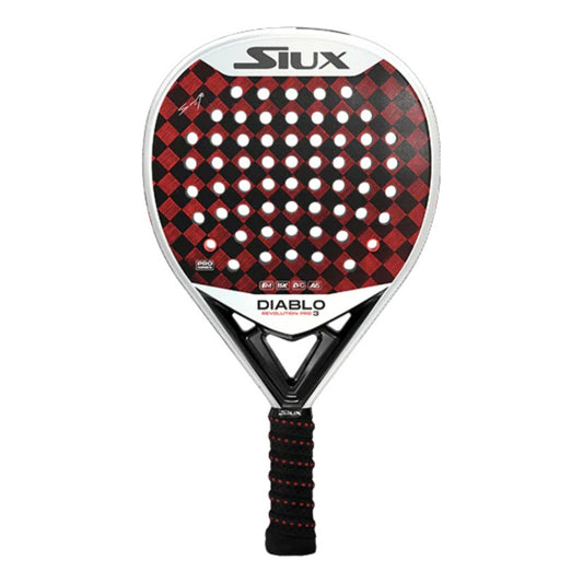 Pala De Pádel Siux Diablo Revolution Sanyo Pro 3 Color Rojo/blanco