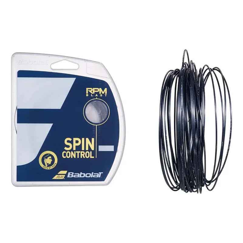 Cuerda Babolat Rpm Blast 17l 1.25mm Negra 12 Metros 1.25 Mm Prism Crush Black