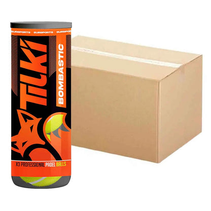 Caja x24 Tarros de Pelotas Pádel Tilki Bombastic